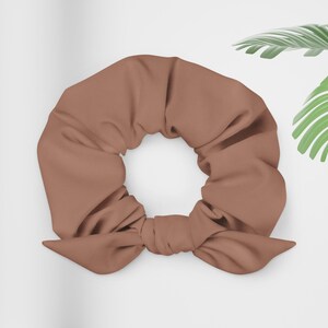 Cute Hair Tie Scrunchie, Tan Colored Hair Accessory, Everyday Use Hair Scrunchy, Workout Ponytail Holder, Hair Tie for Women, Hair Scrunchy