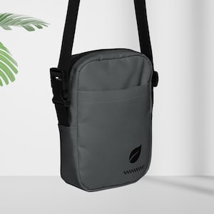 Gray Canvas Crossbody Bag | Crossbody Purse | Shoulder bag | Women bag | Girl bag | Birthday gift | Christmas Gift for Her | Gym Bag
