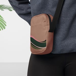 Tan Canvas Crossbody Bag | Crossbody Purse | Shoulder bag | Women bag | Girl bag | Birthday gift | Christmas Gift for Her | Gym Bag