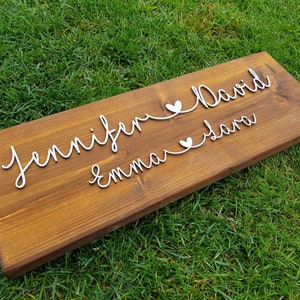 Holzschild Holzbrett Dekoschild Wanddeko Hausdeko Wünschname Wunschname