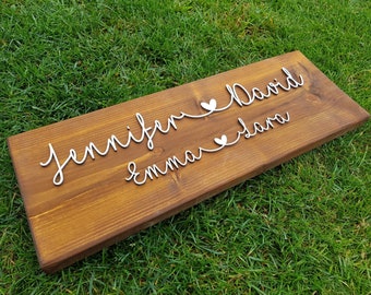 Wooden sign wooden board decorative sign wall decoration house decoration desired name desired name