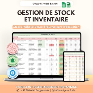 Lageruppföljning och inventering | Småföretagsledning, entreprenörer | Leverantörer, inköp, försäljning, tillverkning | Google Sheets och Excel