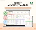 Monthly and Yearly Budget Google Sheets and Excel | Financial Tracker | Budget Planner | Expense Management and Savings Table Template product logo