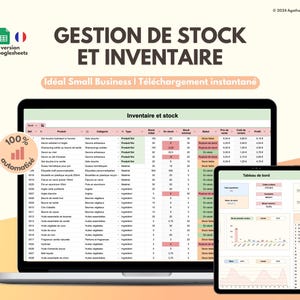 Monitoraggio delle scorte e inventario | Gestione delle piccole imprese, imprenditori | Monitoraggio del fornitore | Scheda tecnica, ricette prodotto | francese
