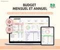 Monthly and Yearly Budget Google Sheets and Excel | Financial Tracker | Budget Planner | Expense Management and Savings Table Template