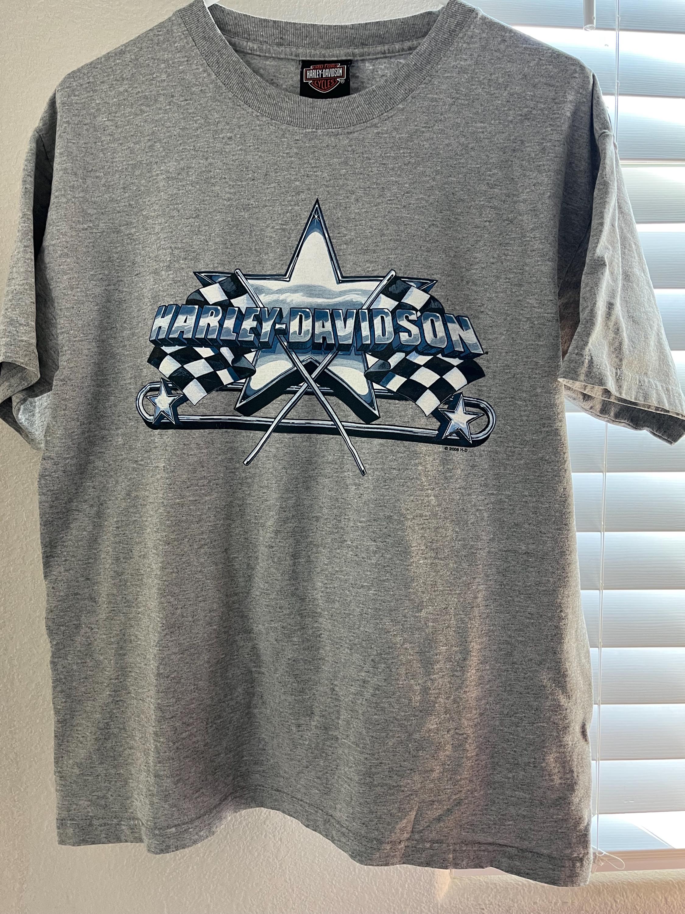 ハーレーダビッドソン Tシャツ ブラック y2k archive グランジ