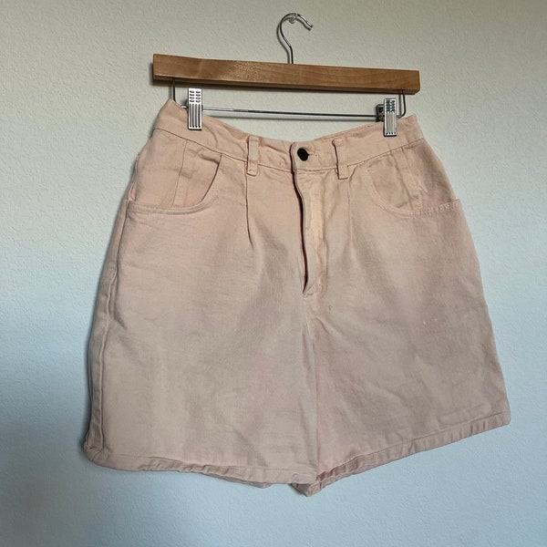 VTG High-Waisted Pink Denim Shorts- Bay Street Clothing Co.- Size 8