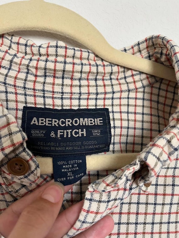 Vintage 90s Abercrombie and Fitch Plaid Flannel - 