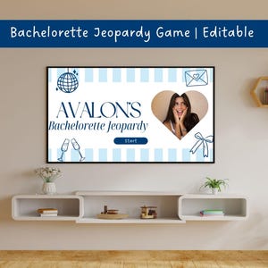 Bachelorette Party Jeopardy Game I Editable Canva Presentation | Bachelorette Trivia Game | Hen Party | Digital Bridal Shower Party Games