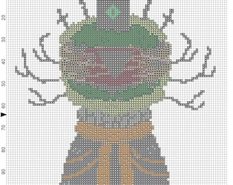 Leshy Cult of the Lamb Cross Stitch Pattern