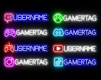 Custom Gamer Neon Sign: Personalized Game Room Decor