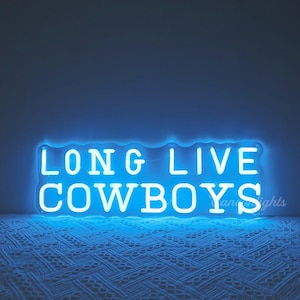 Long Live Cowboys Neon Sign, Howdy Neon Sign, Vintage Cowboy Decor,Cowboy Room Decor,Cowboy Man Cave,Western Wall Decor,Gift For Cowboy