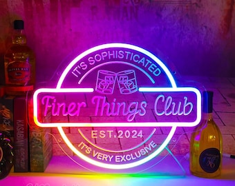 Personalized Custom Neon Sign Beer Bar Sign for Man Cave, Golf,Bar Gift for Men, Color Changing Neon Sign Gift Dad, Husband Christmas Gifts
