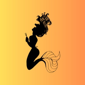 Elegant Mermaid Silhouette