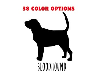 Bloodhound Dog Decal Vinyl Sticker
