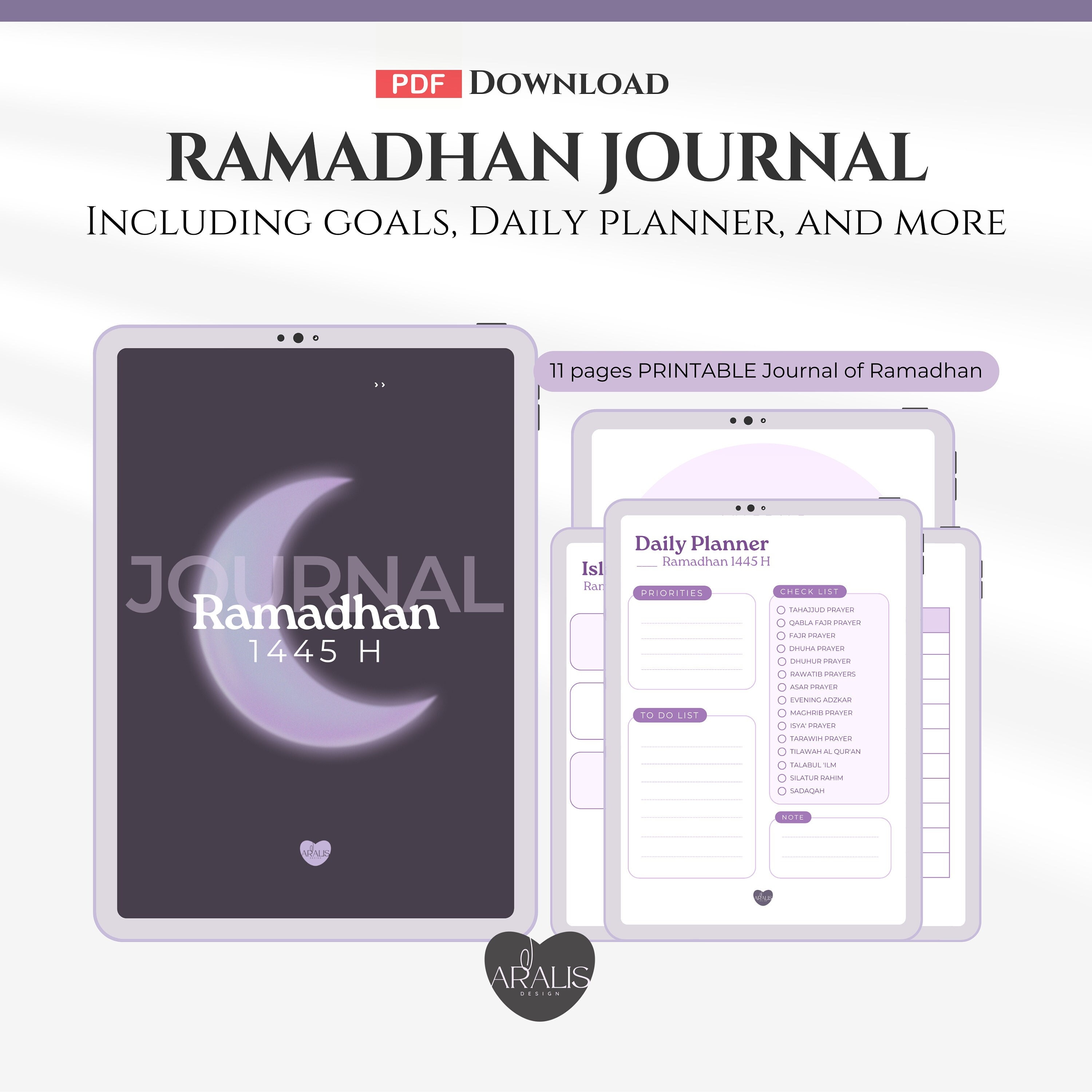 Printable Ramadhan Journal Etsy Printable Ramadhan Journal Etsy