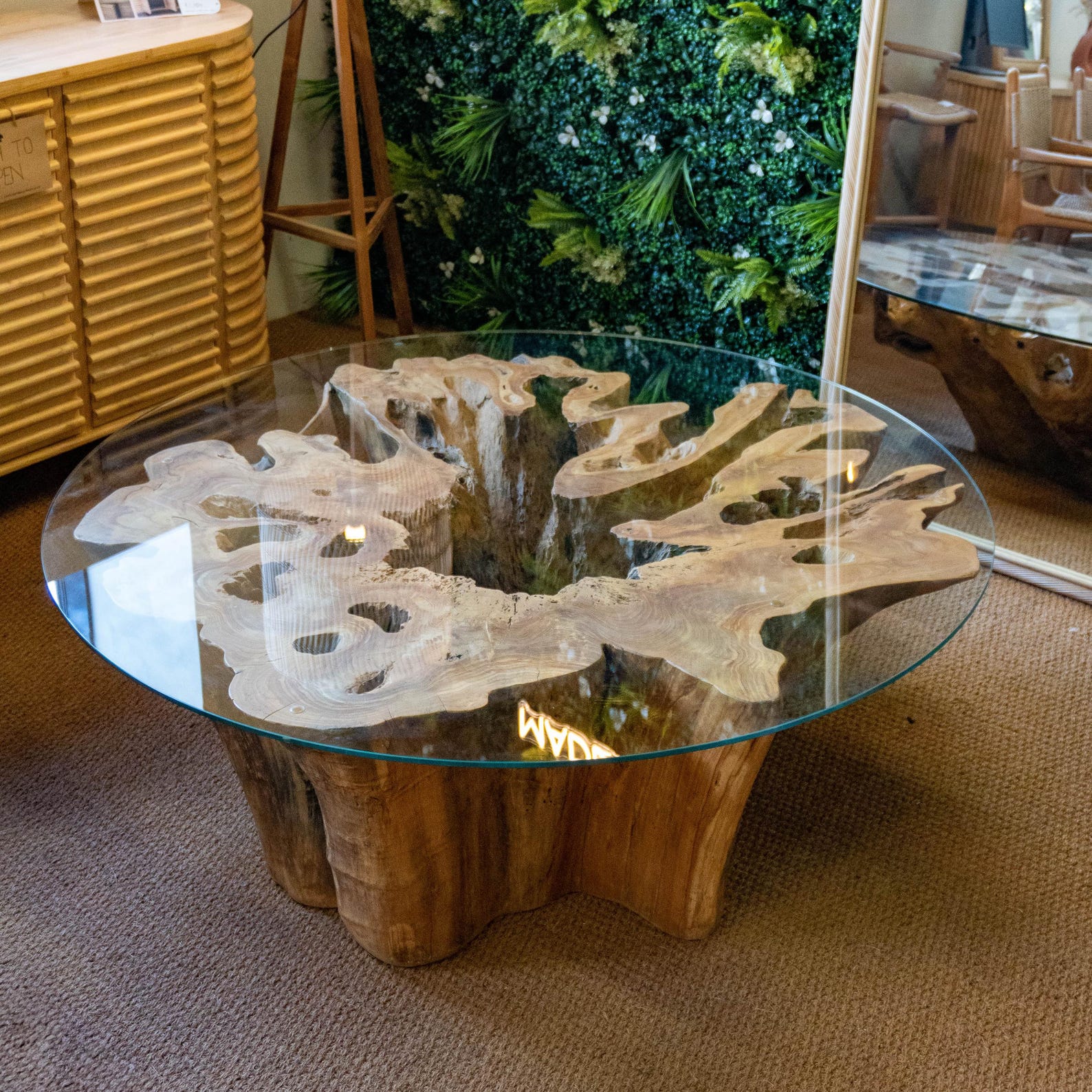 Tree Trunk Coffee Table | Unique Coffee Table - Modern Wood Coffee ...
