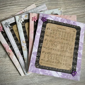 Amazing Grace Hymn Greeting Cards, Christian Greeting Card, Hymn Greeting Card, Blank Inside, Set of Cards and Envelopes