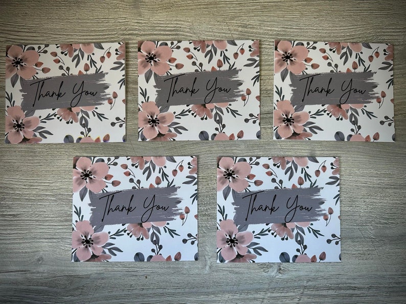 Thank You Cards, Vintage Floral Thank You Cards for Women, Floral Cards ...