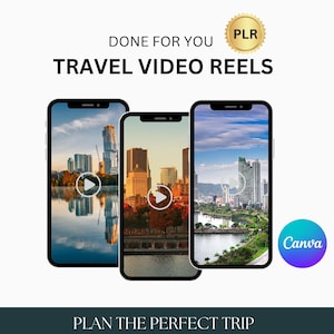 Travel Video Faceless Reels | Luxury Summer Vacation Tropical Reels TikTok and Instagram | Digital Marketing MRR & PLR Master Resell Rights