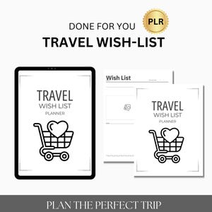 Lista de deseos de viaje / lista de deseos de viaje / lista de deseos / lista de deseos / lista de viajes / planes de viaje / lista de deseos de vacaciones / plantilla Plr de viajes