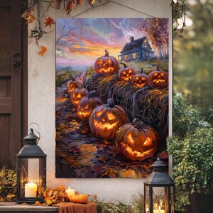 不気味なハロウィーンポスター：マット仕上げ、アーカイブ品質のアートプリント