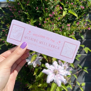 Wishing Well Ranch Bookmark | Chestnut Springs Inspired Bookmark | Cowboy Romance
