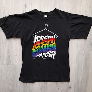 Vintage 1991 Joseph and the Amazing Technicolor Dreamcoat T-Shirt Original concert tee Broadway Show Musical ,Medium Size , Single Stitch