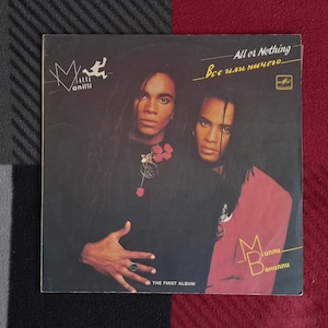Milli Vanilli All or Nothing (The First Album) Vinyl lp Album , House, Europop , 90s Dance , 1990 Milli Vanilli Girl You Know It&#39;s True LP.