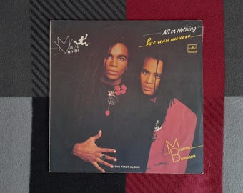 Milli Vanilli All or Nothing (The First Album) Vinyl lp Album , House, Europop , 90s Dance , 1990 Milli Vanilli Girl You Know It&#39;s True LP.