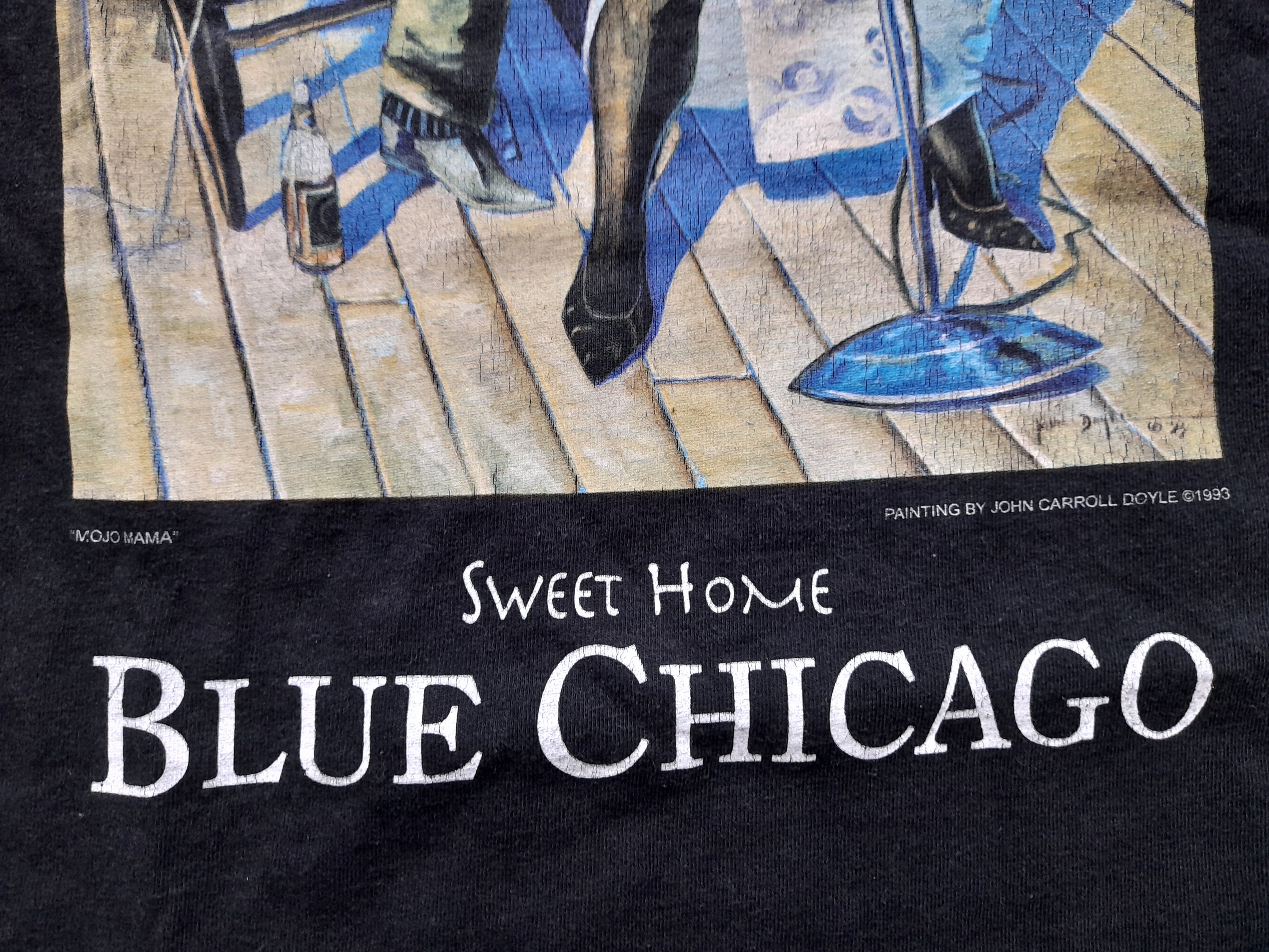 Vintage 1993 Sweet Home Blue Chicago Shirt ,adult XXL Size ,sweet 