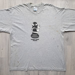 Camisa de skate vintage de los 90, camiseta de skate retro, camiseta con manchas desgastadas gráficas de los 90, puntada única, XL, camiseta vintage hardcore de los 90