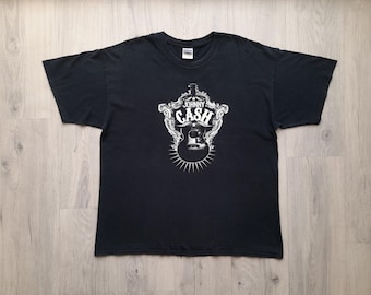 Vintage 2006 Johnny Cash T-Shirt / Size XL / 2006 Johnny Cash T-Shirt/ Zion Rootswear Tee /Vintage Johnny Cash Tee