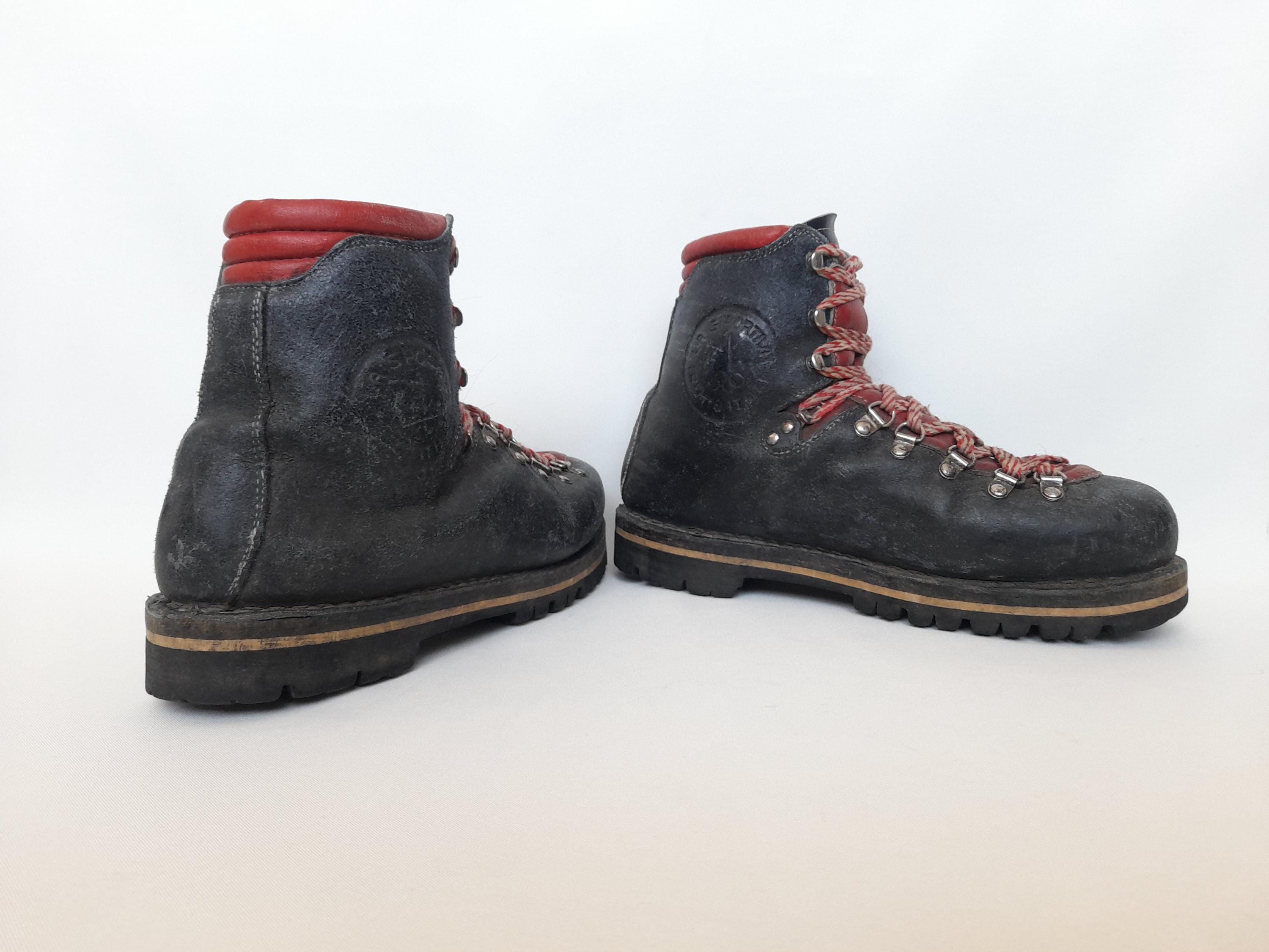Vintage La Sportiva Trento Italy Hiking Heavyweight Leather Boots 