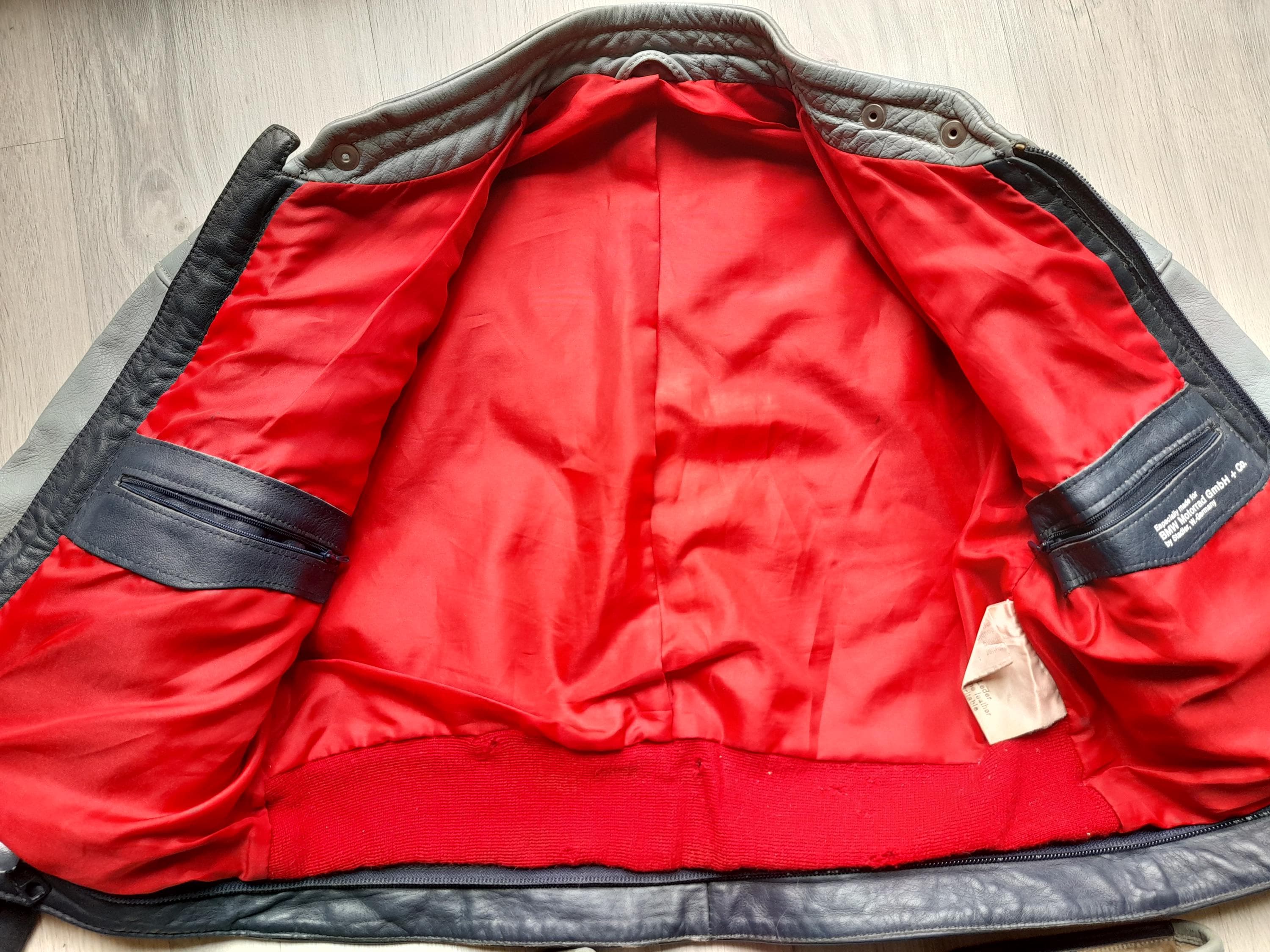 Vintage 80s BMW Motorrad Gmbh + Co. Leather Motorcycle Suit With 