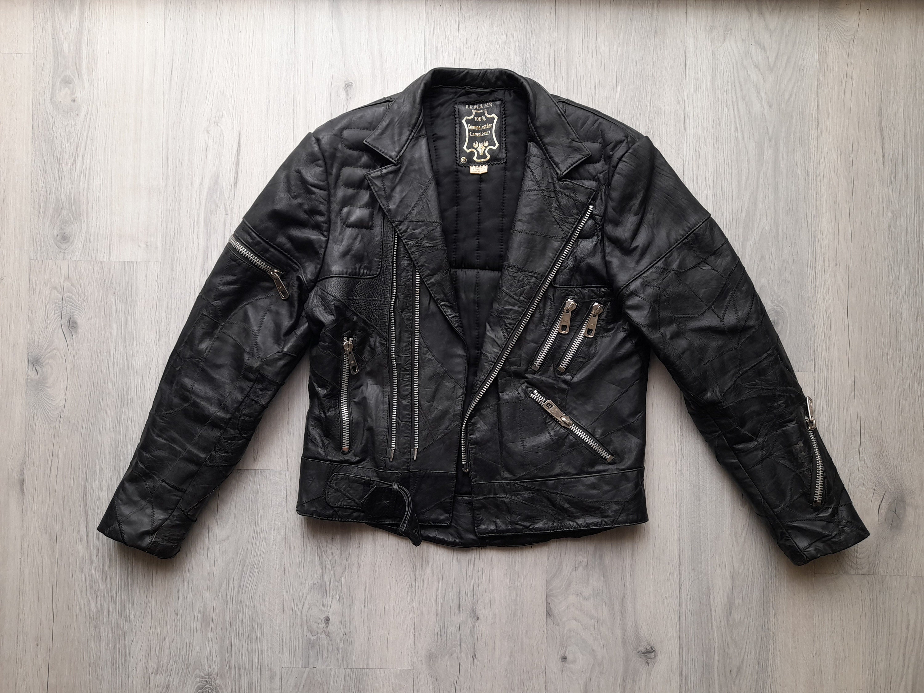 Vintage 80s Campri Sport Patchwork Leather Punk Jacket ,lemans Genuine Leather Jacket ,medium , Worn Racer Rocker Biker Jacket ,made in PRC - Etsy Vintage 80s Campri Sport Patchwork Leather Punk Jacket ,lemans Genuine Leather Jacket ,medium , Worn Racer Rocker Biker Jacket ,made in PRC - Etsy