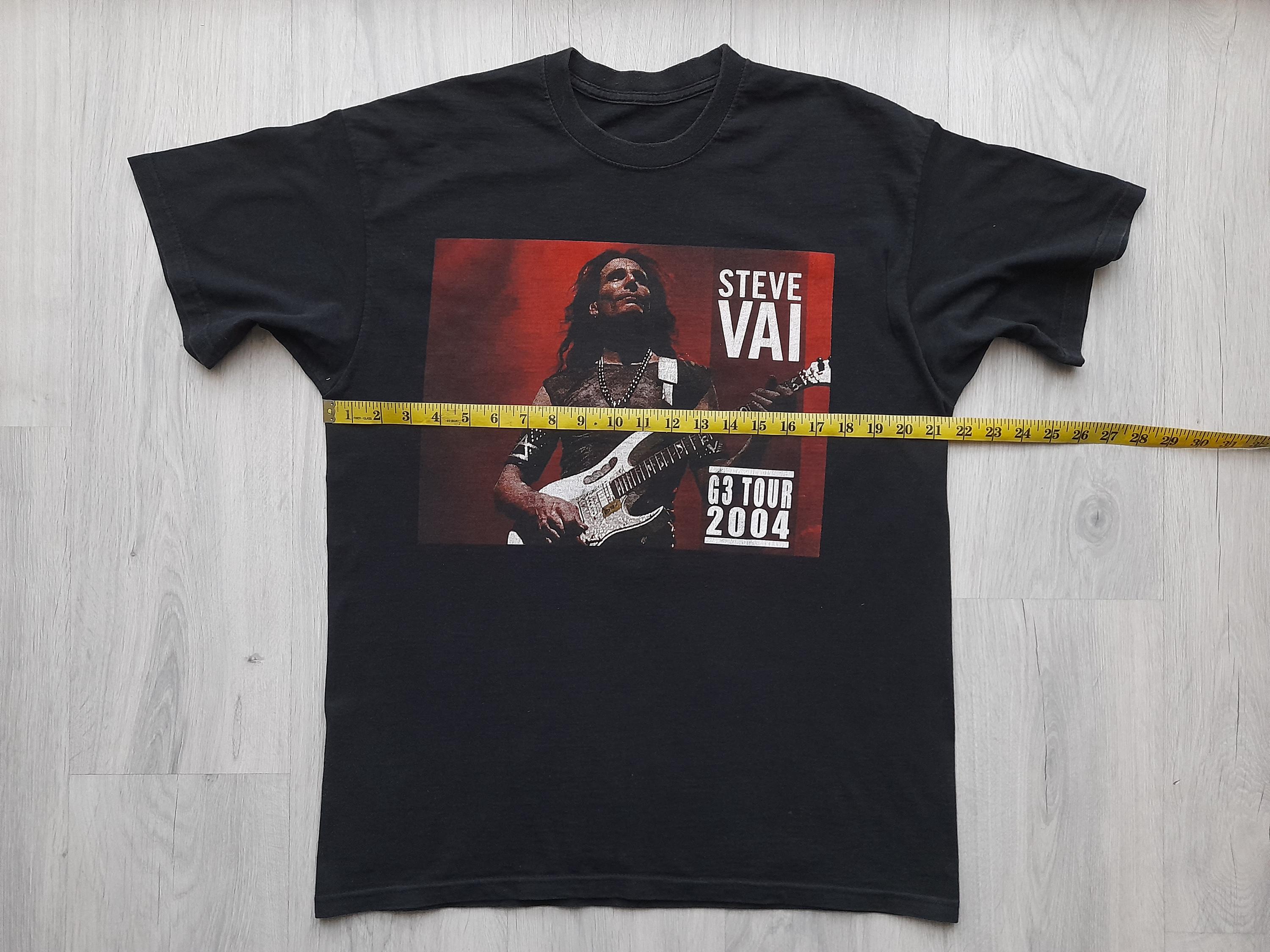 2005年G3 来日記念Tシャツ サトリアーニ、ヴァイ、ペトルーシ Vintage 2004 Steve Vai G3 T-shirt /large/g3 Tour Joe Satriani