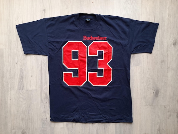 Vintage 90s Budweiser 93 T-shirt , 90s Budweiser Tee , Single