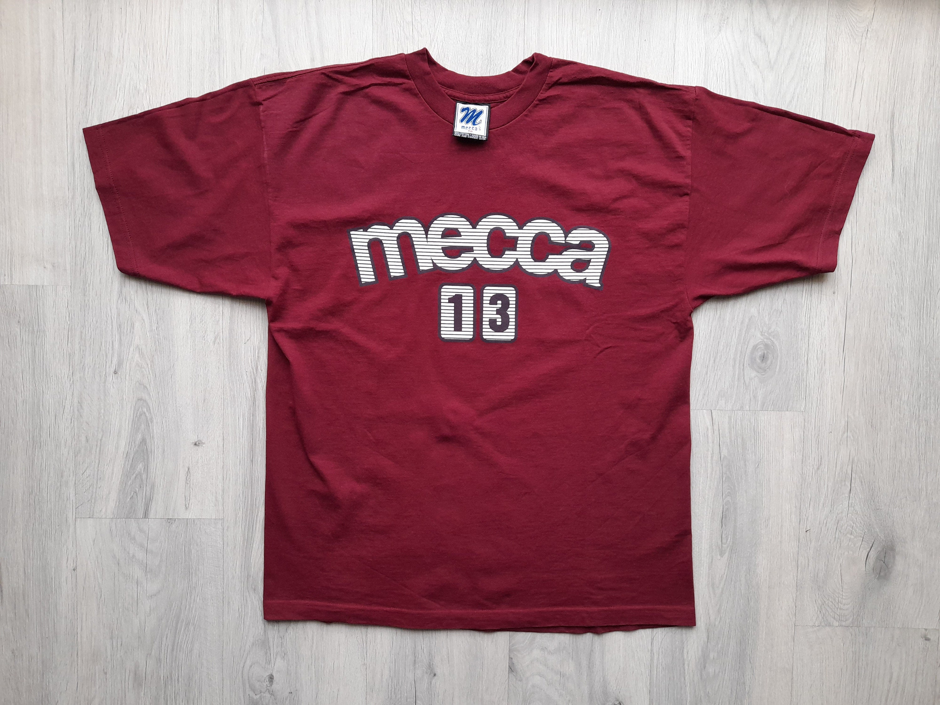 Vintage 90s MECCA T-shirt ,M-L ,mecca 13 Usa Made Tee ,90s Hiphop Mecca Classic Logo Rare Hiphop Fashion Rap Tee , 90s Hiphop Street Fashion - Etsy Vintage 90s MECCA T-shirt ,M-L ,mecca 13 Usa Made Tee ,90s Hiphop Mecca Classic Logo Rare Hiphop Fashion Rap Tee , 90s Hiphop Street Fashion - Etsy
