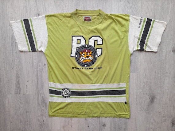 Vintage 90s Street Wear Club Tee,Street Fashion 90s Skate Surf Tee,Bad Boy,Bad+Mad ,Hip Hop,Skateboard Shirt ,Skater Tee,Vintage Skate Shirt
