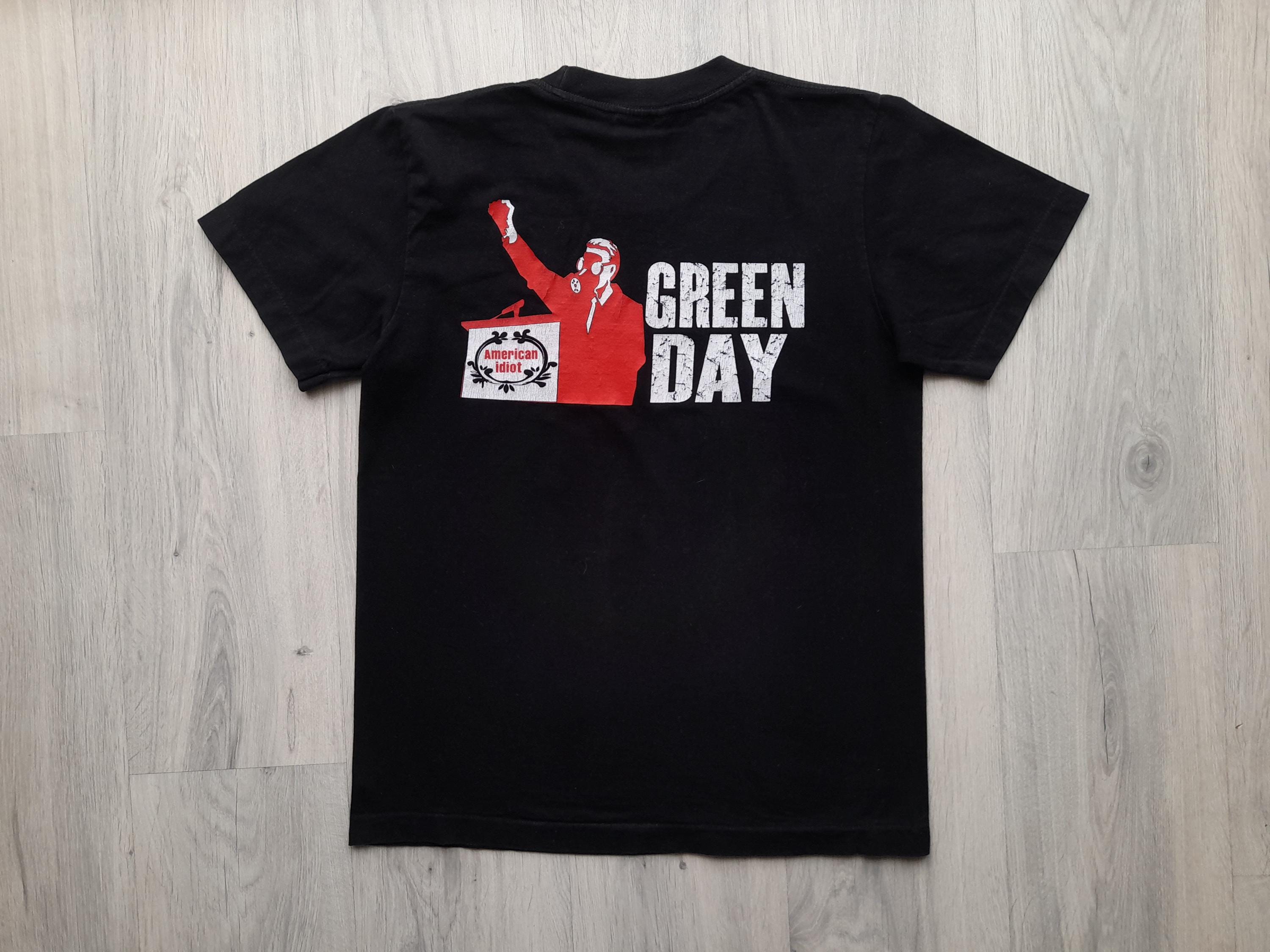 GREEN DAY バンドTシャツ　2004年『American Idiot』 Green Day American Idiot 2004 Tour T-shirt S, M, L, XL New