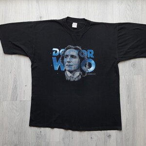 Vintage Doctor Who 1996 Mens Shirt XL Black  1996 J t&#39;s Tag , 90s Doctor Who Tee ,Doctor Who  TV Movie Promo Shirt 90s Sci Fi ,