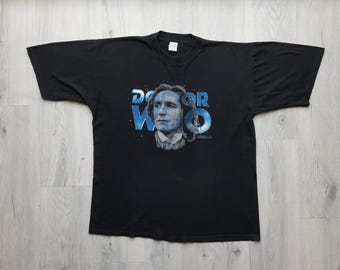 T-shirt Original DR WHO 1983-1993 - Séries TV BBC, Taille L, Jaune - Occasion Très Bon état, Rare Et Collector