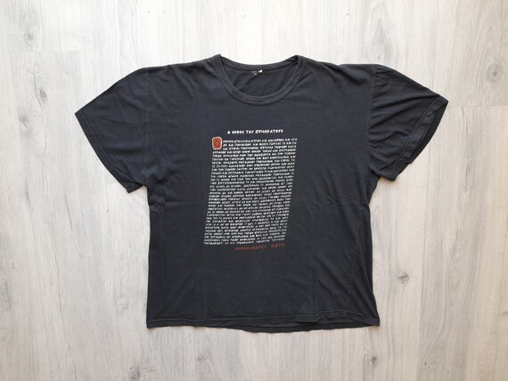 Vintage 90s The Oath of Hippocrates Tee,Womens XL… - image 3