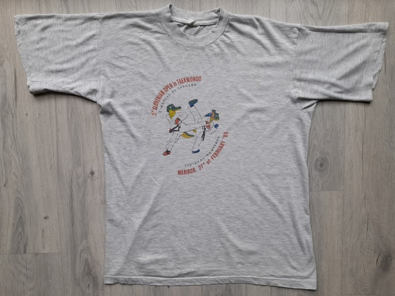 Vintage 90s (1999) Taekwondo Shirt ,karate Graphic T Shirt Size 