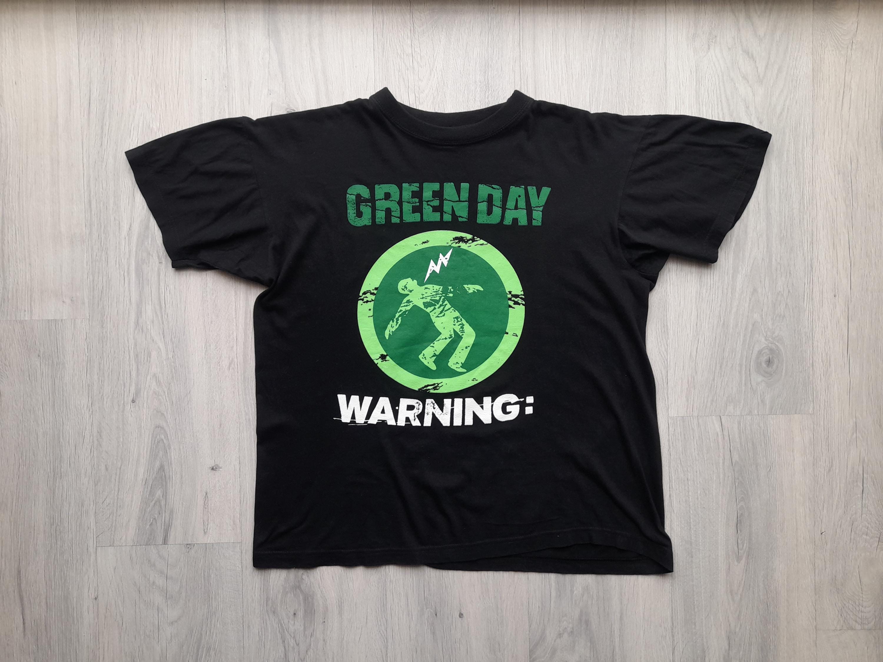 Vintage 2000s Green Day Warning Album T-shirt Womens L-xl,double