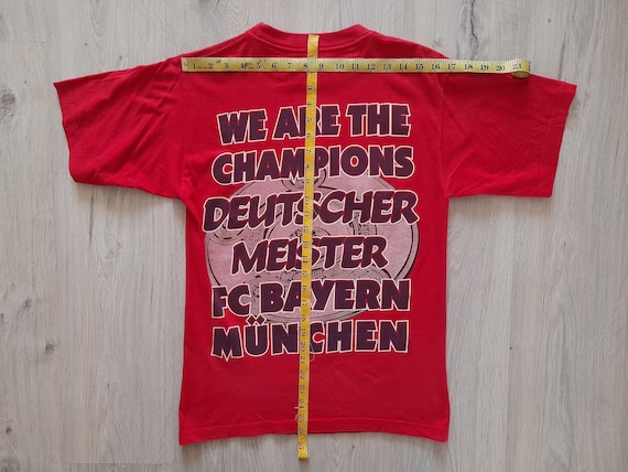 Vintage 1997 FC Bayern Munchen T-shirt Deutscher Meister German