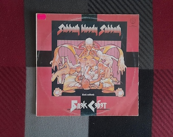 Álbum de vinilo vintage Black Sabbath Sabbath Bloody Sabbath de los años 90, disco de los años 90, hard rock, álbum de vinilo Black Sabbath Sabbath Bloody Sabbath.