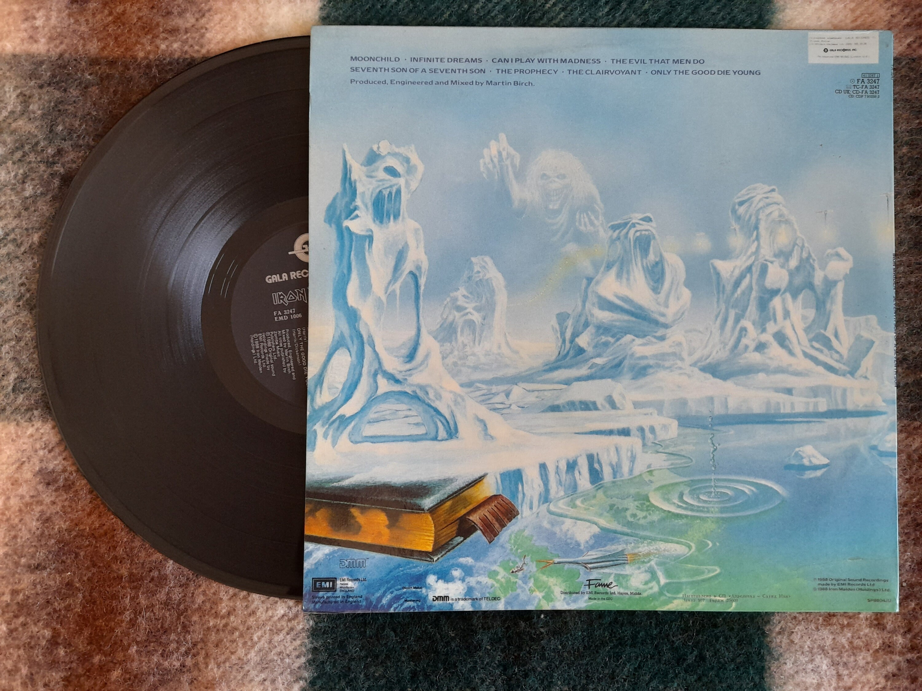 Vintage 1993 Iron Maiden Seventh Son of a Seventh Son LP Vinyl , 1993