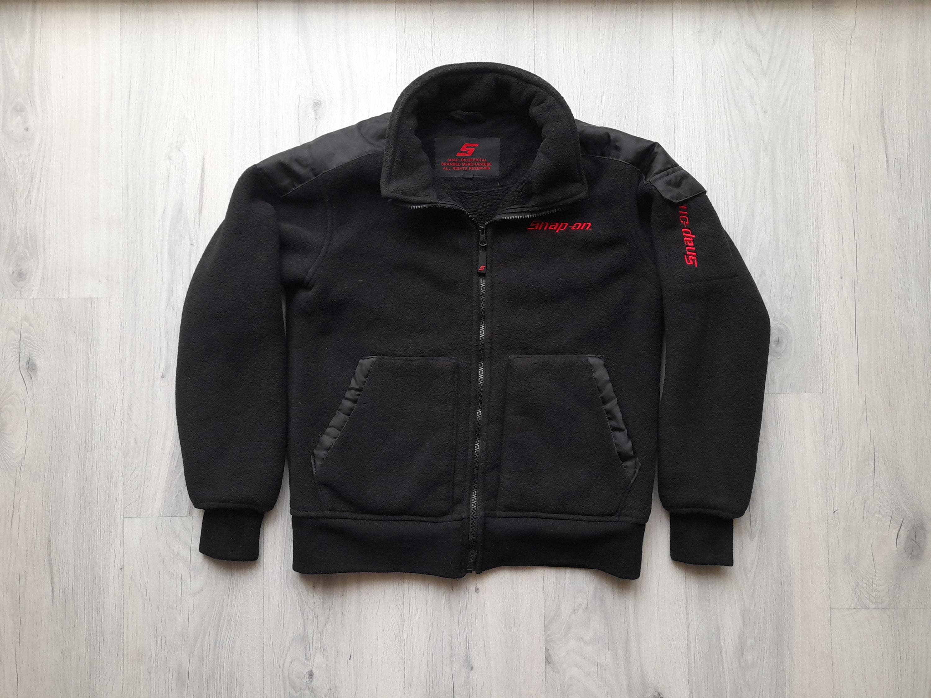 Mens Snap-on Tools Heavyweight Sherpa Winter Fleece Jacket Mens